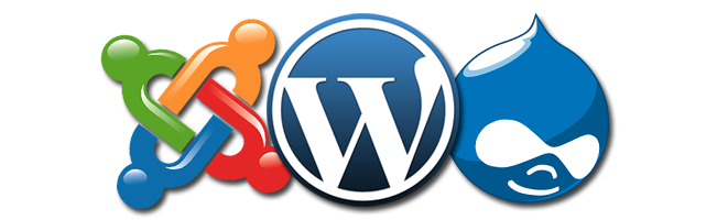 WordPress, Drupal, Joomla